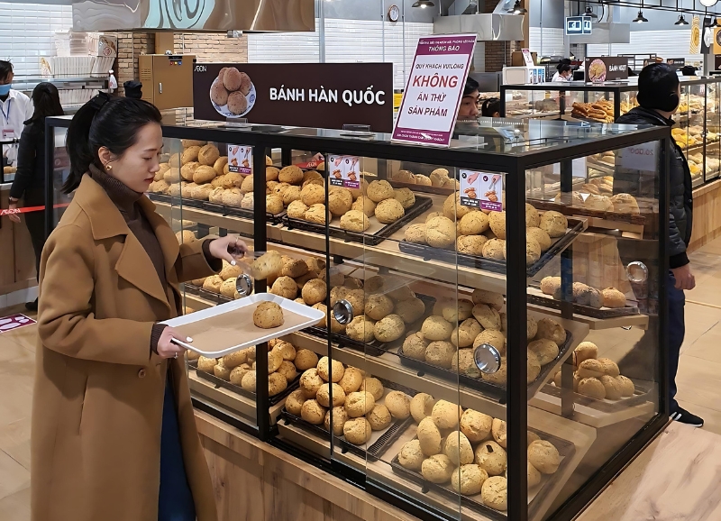 Bánh mè Hàn Quốc luôn là lựa chọn hàng đầu của khách hàng khi đến AEON Bakery